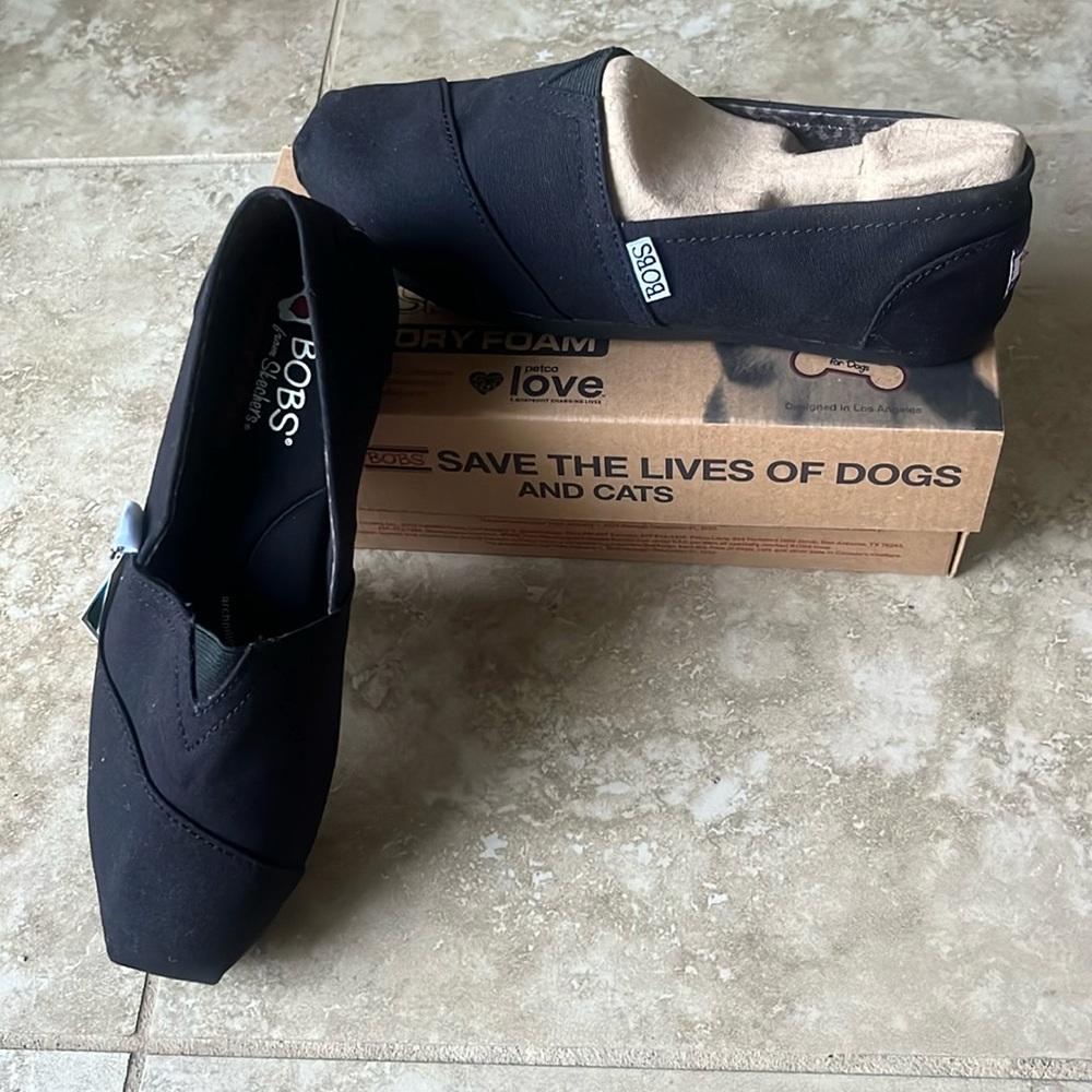 BOBS from Skechers Black Slip-On Shoes